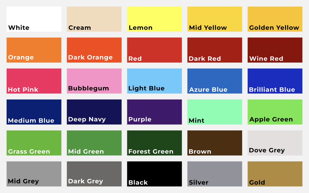 Vinyl Decal - Three Colours