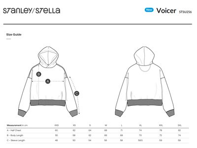 STSU256 size guide