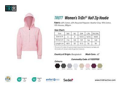 TR077 size guide