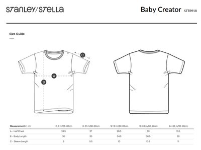 STTB918 size guide