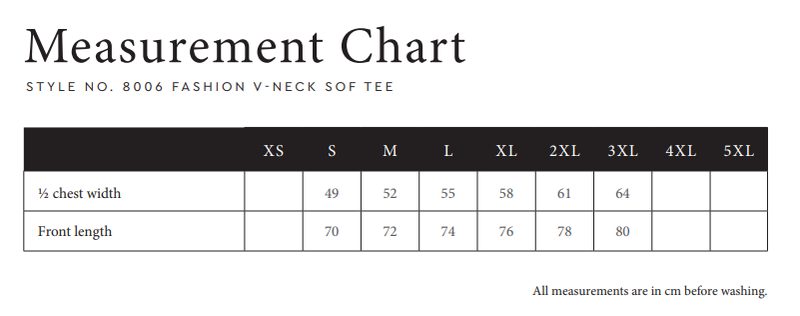 8006 size guide