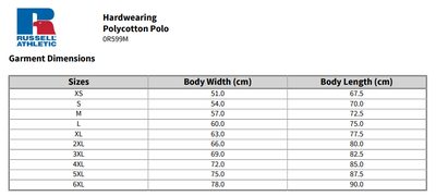 0R599M0 size guide