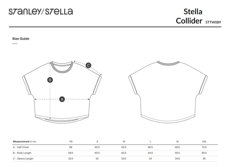 STTW089 size guide