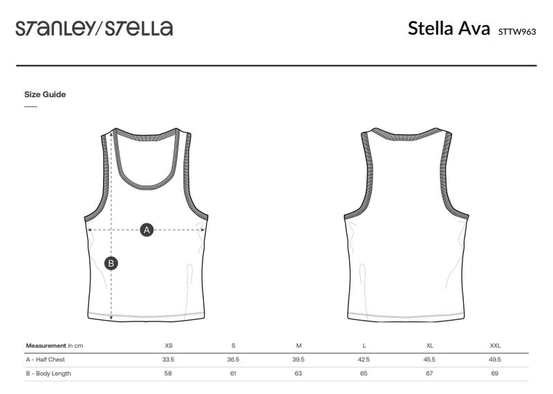 STTW963 size guide