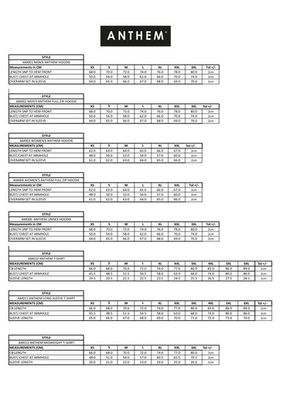 Page 2 size guide
