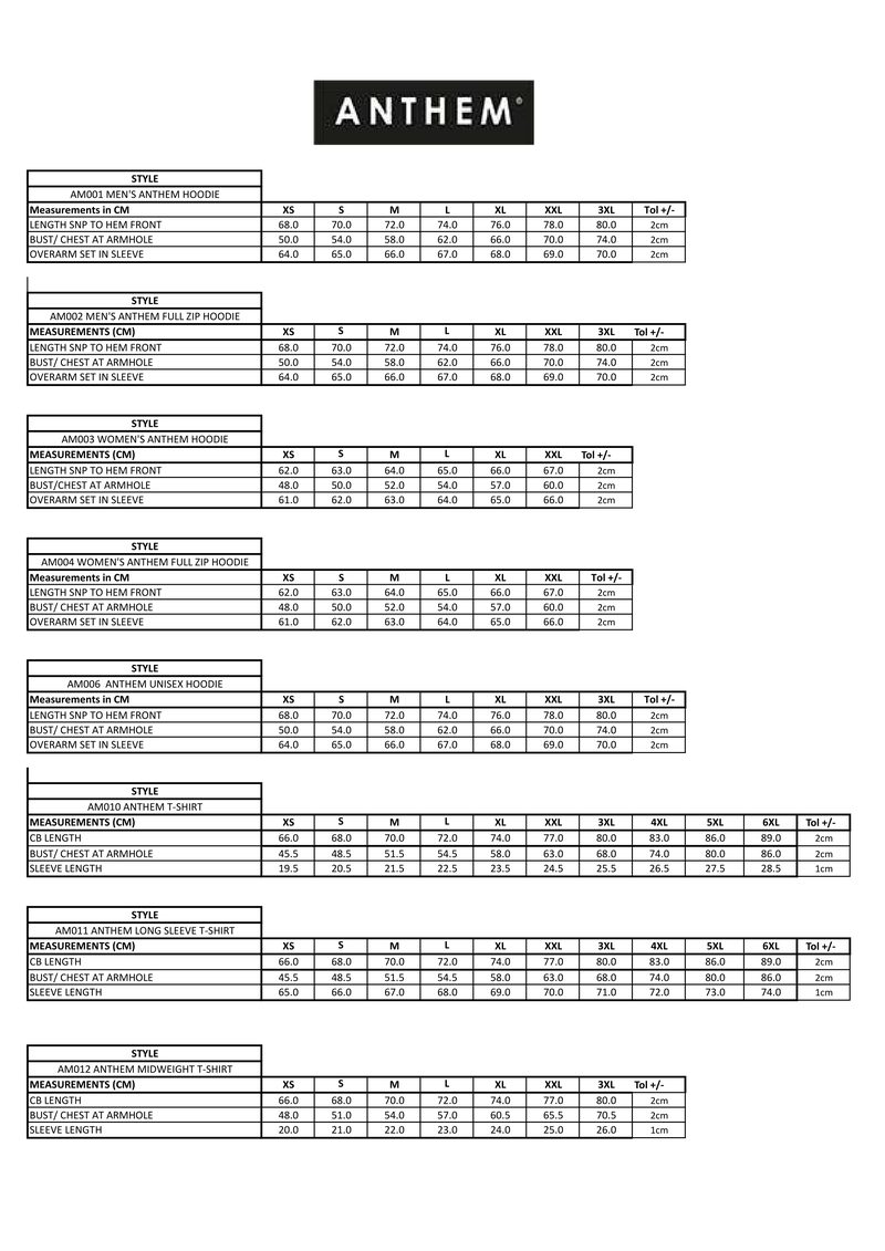 Page 2 size guide