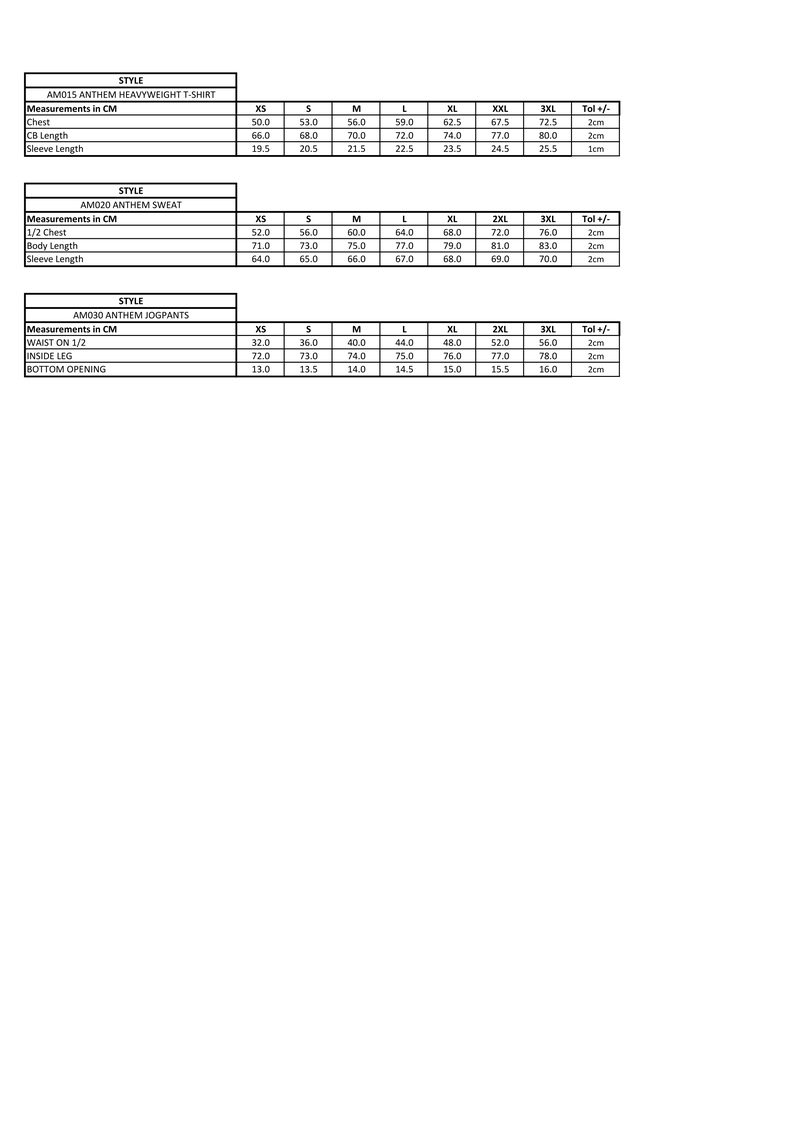 Page 3 size guide