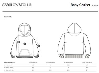 STSB919 size guide
