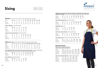 All Products size guide
